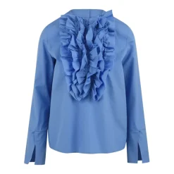 Chemise en popeline bleu clair