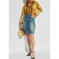 Chemise en soie avec impression 'Barocco'