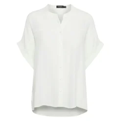 Chemise en Soie Blanche avec Manches Larges