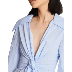 Chemise Mini Vichy en Popeline de Coton