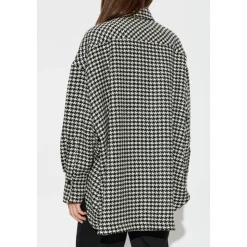 Chemise à motif pied-de-poule