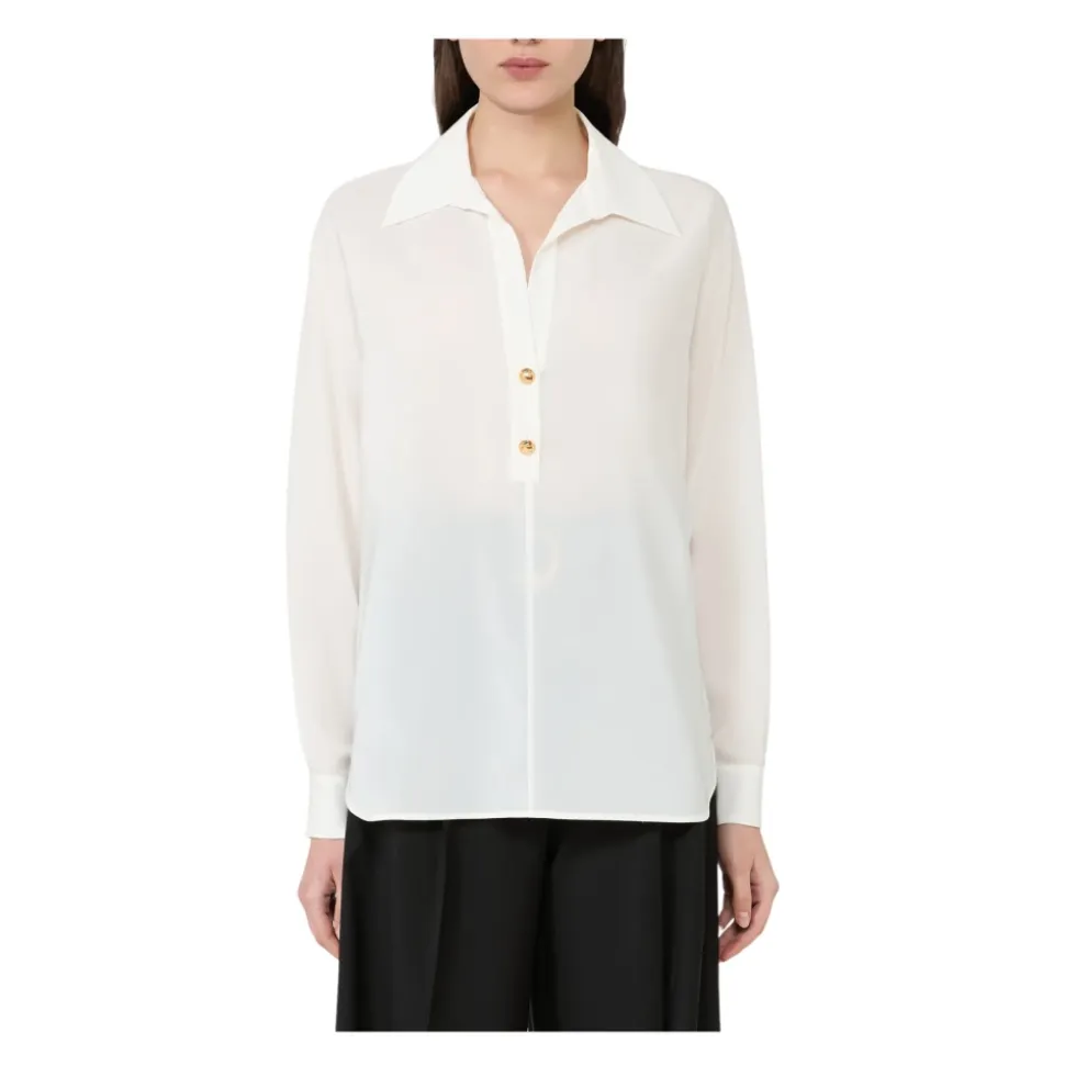 Chemise Polo en Crêpe de Chine