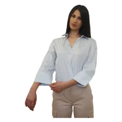 Chemise stretch en popeline rayée
