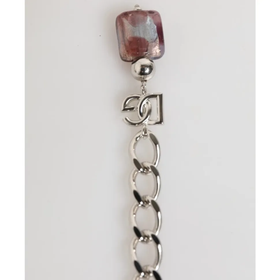 Collier avec Perles en Verre de Murano Multicolores