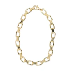 Collier Chaîne Maillons Câble Doré