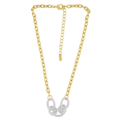 Collier Géométrique à 2 Tons