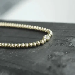 Collier Étanche avec CZ et Boule Scintillante