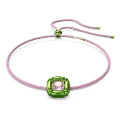 Collier Vert avec Pierre Taille Coussin