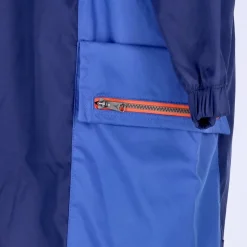 Combinaison utilitaire bleue avec cardigan détachable