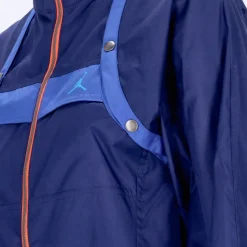 Combinaison utilitaire bleue avec cardigan détachable