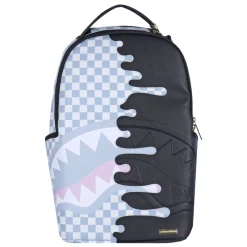 Cream Check Side Drip Backpack