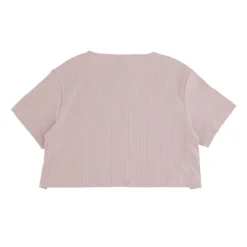 Crop Top en Jersey Côtelé