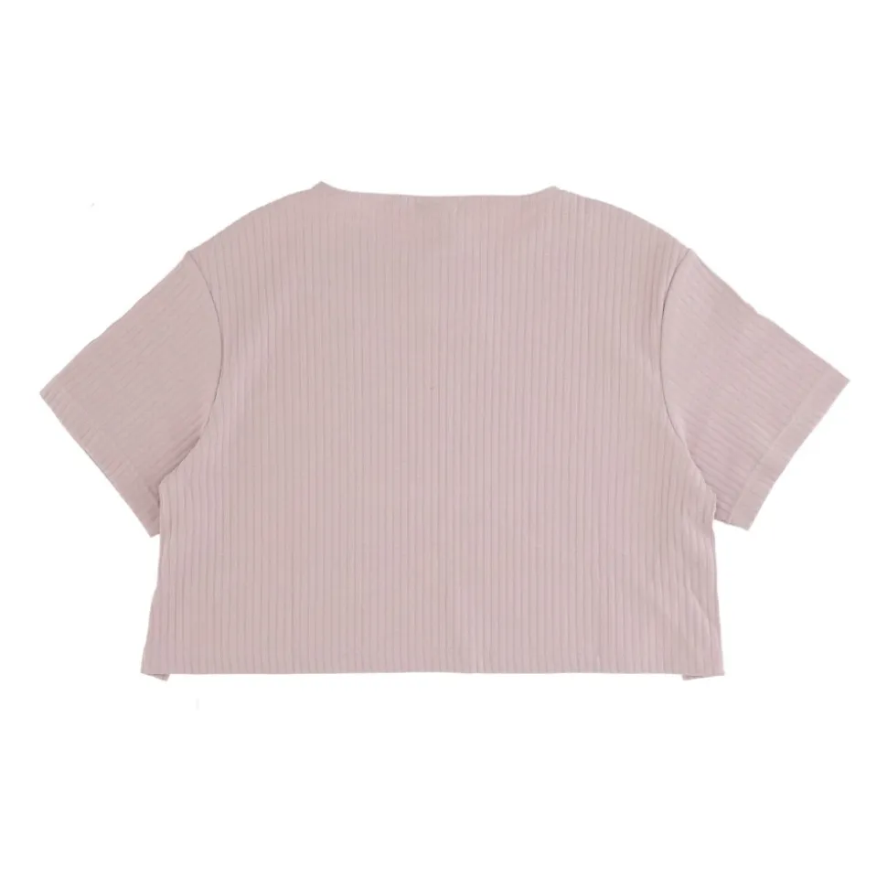 Crop Top en Jersey Côtelé