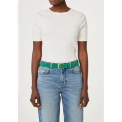 Cut It Out Heart Belt Suede