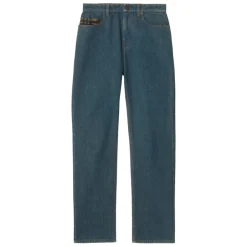 Dalia Check Pocket Straight Jeans