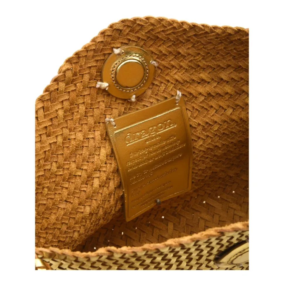 Diagonal Weave Flap Corsina Bag