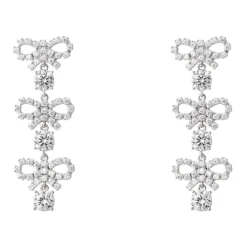 en Cristal Boucles d'Oreilles à Niveaux