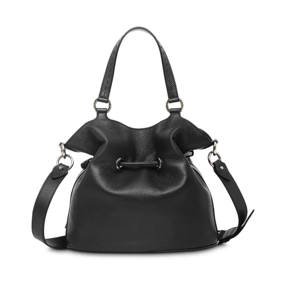 1Er Flirt Sac Seau en Cuir Noir