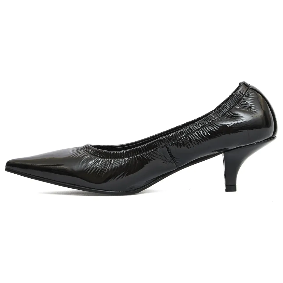 Escarpins en Cuir Verni Noir