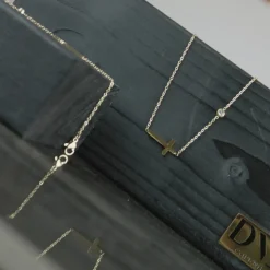 Foi Croix Collier Plaqué Or