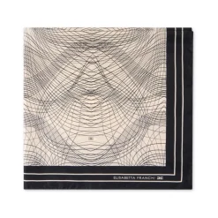 Foulard en soie avec imprimé abstrait