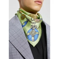 Foulard en soie avec imprimé Broken Jewels