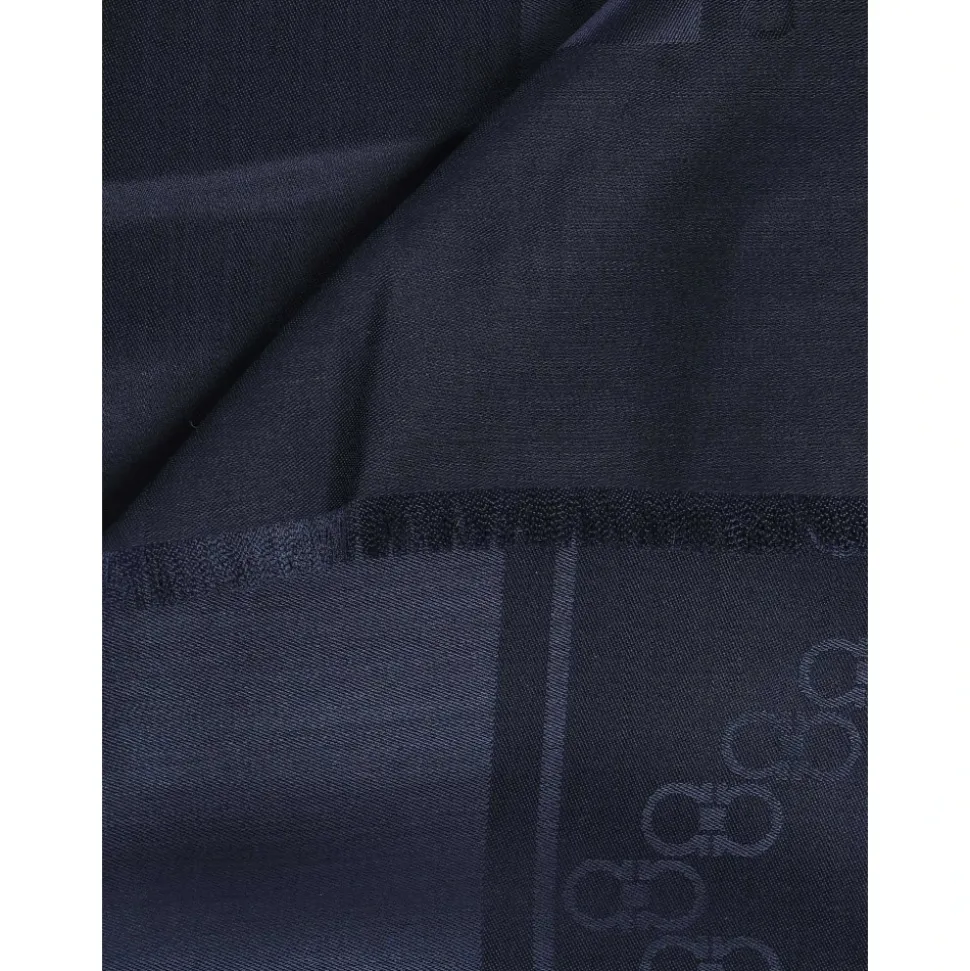Gancini Wool and Silk Scarf