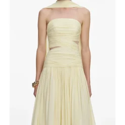 Georgette Scarf Midi Dress