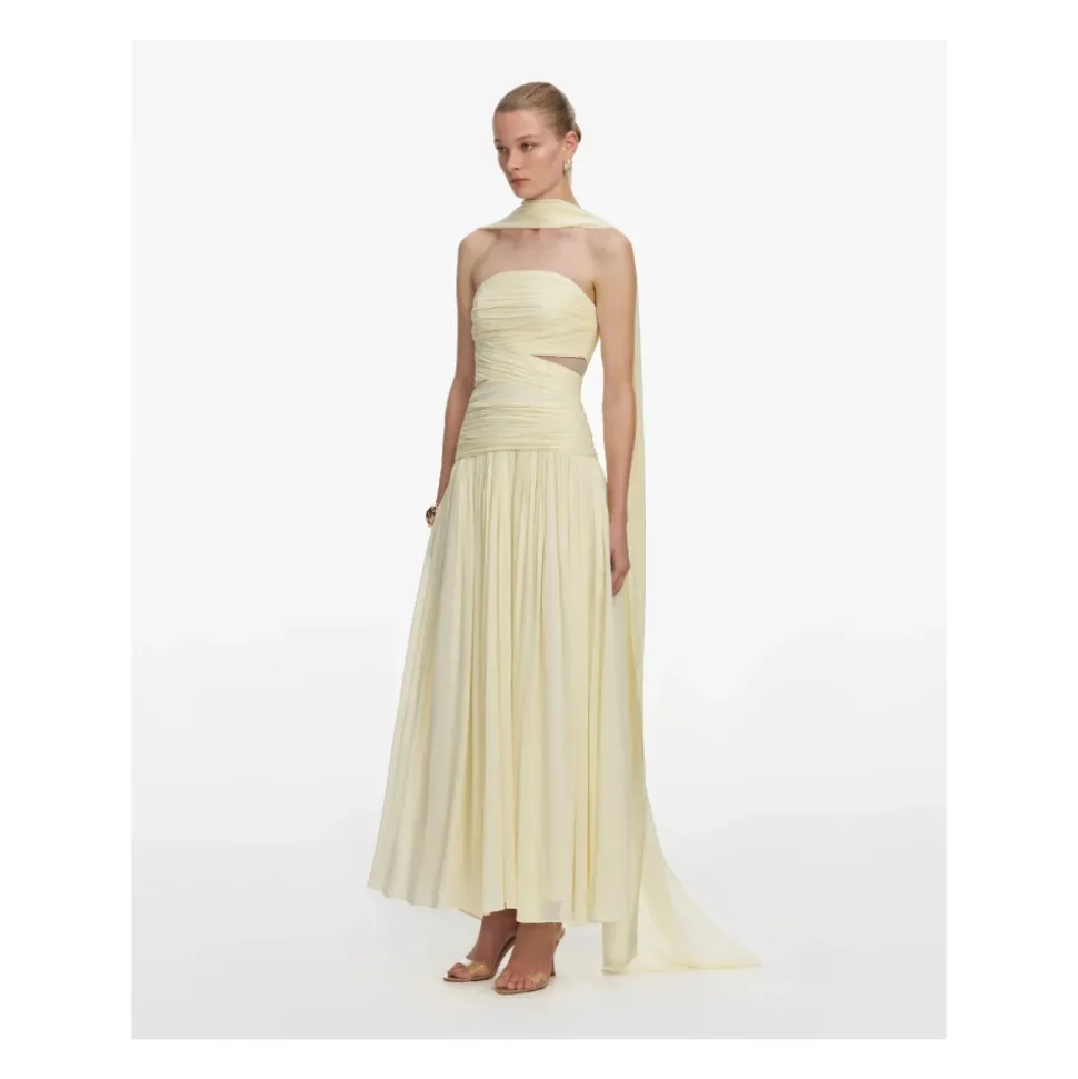 Georgette Scarf Midi Dress