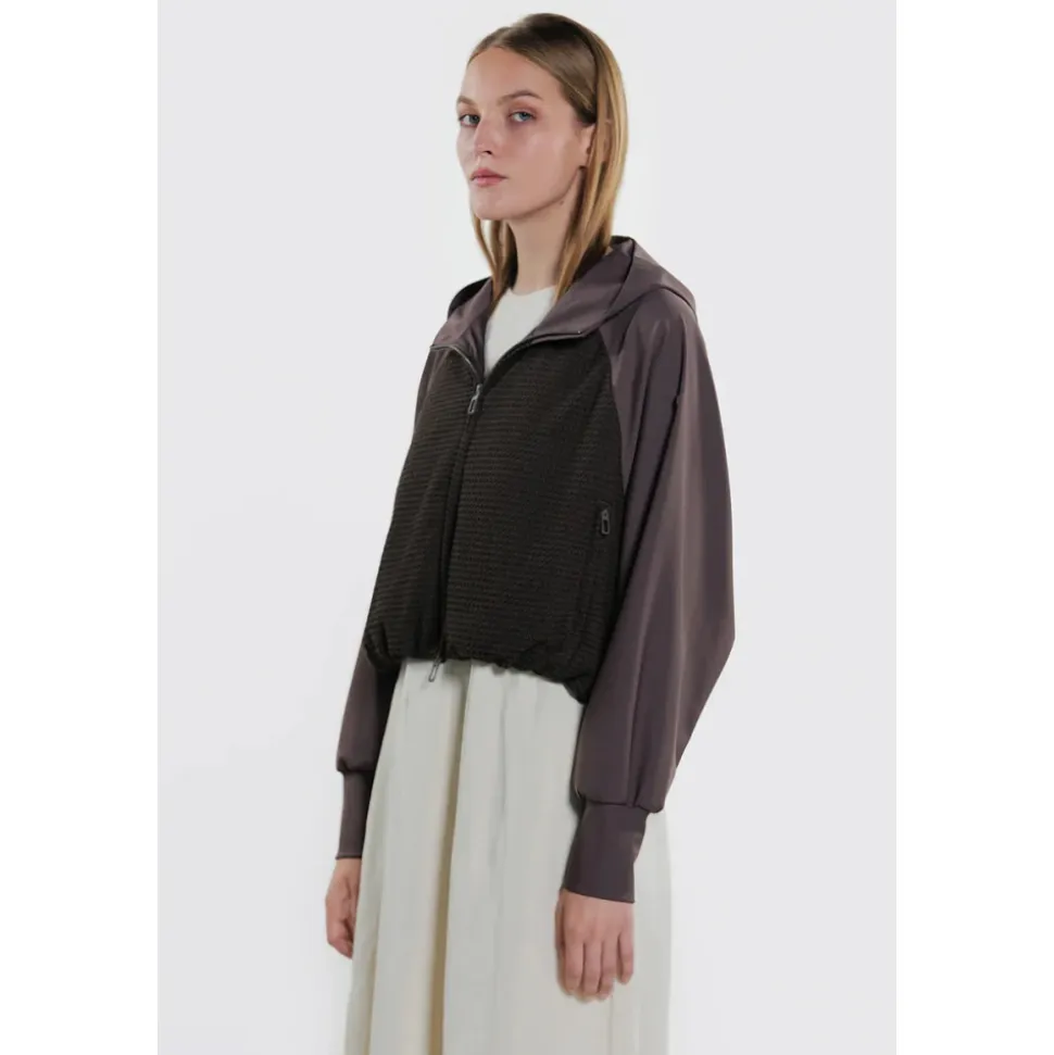 Giacca manica raglan rete