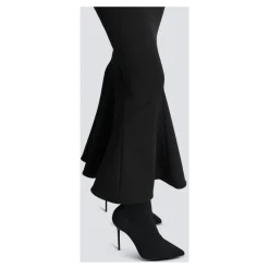 Grain de poudre midi skirt