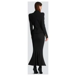Grain de poudre midi skirt