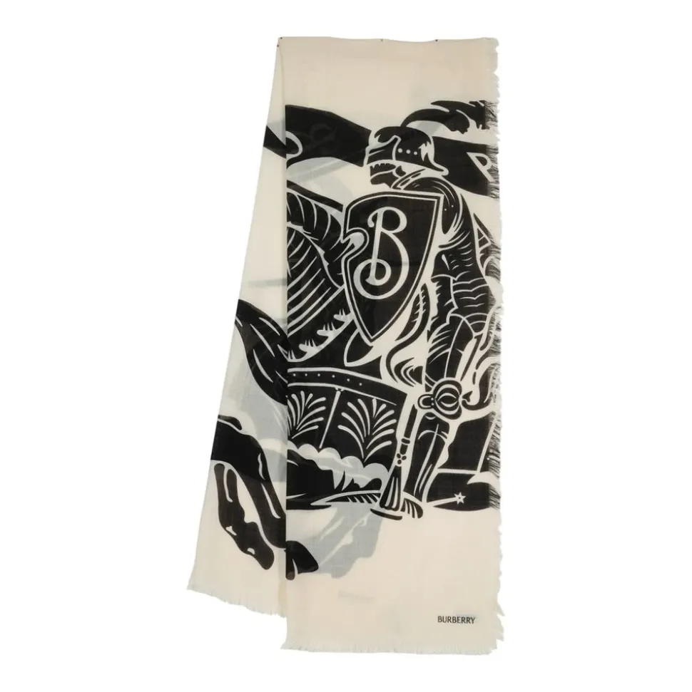Grand Foulard en Laine Noir