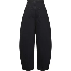 Jean Denim Noir Taille Haute