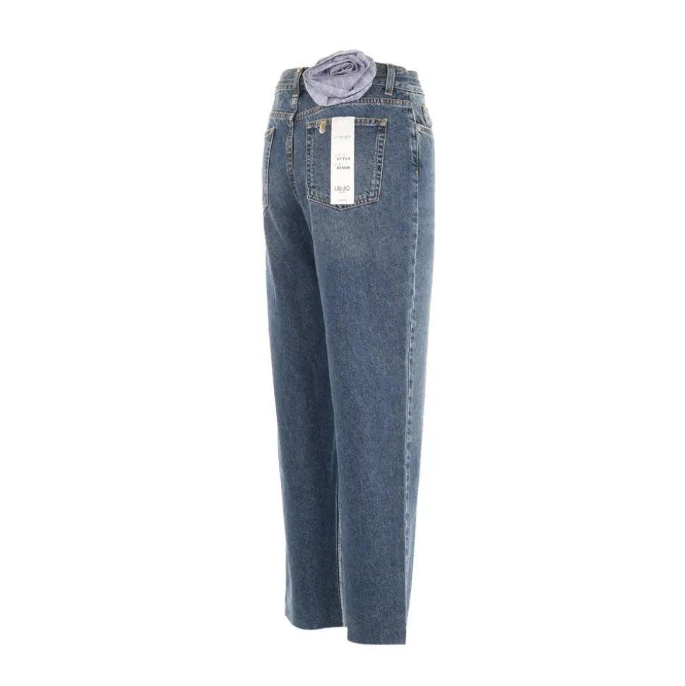 Jean droit avec ceinture