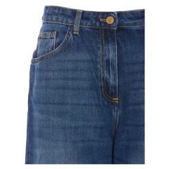 Jean en denim avec fermeture boutonnée frontale