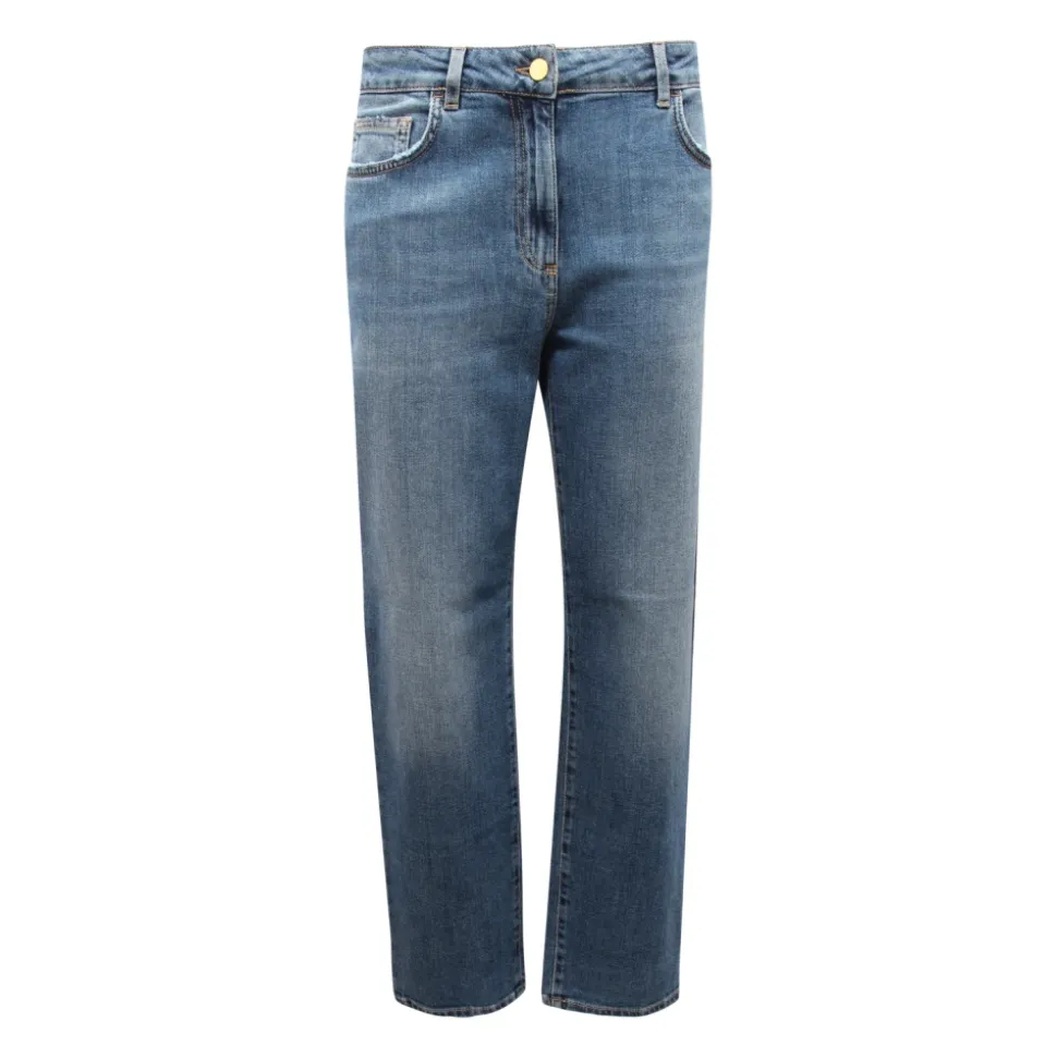 Jeans avec logo en relief