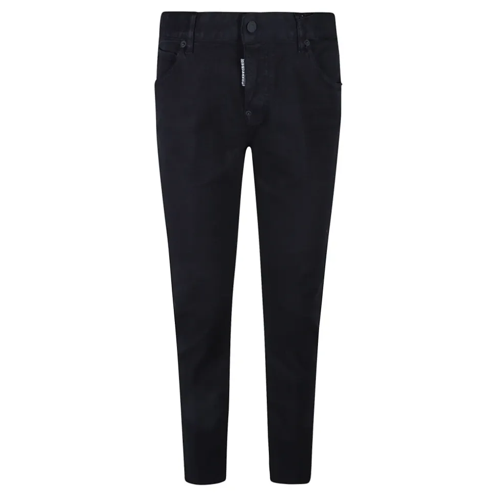 Jean Skinny Noir Court en Denim