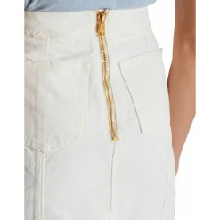 Jupe courte en toile de coton