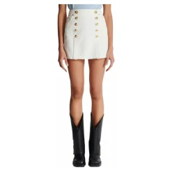 Jupe courte en toile de coton