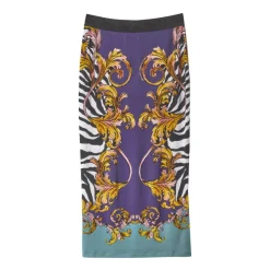 Jupe Longue Baroque Zébrée en Organza