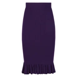 Jupe Midi Péplum à Volants