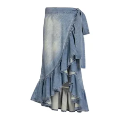Jupe Volants Denim