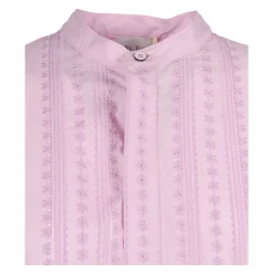 Les Fleurs Chemise en Popeline Brodée