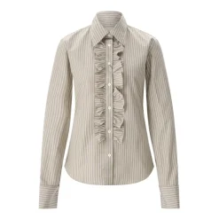 Long Sleeve Ruffled Adjusted Shirt