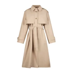 Long trench coat with scarf