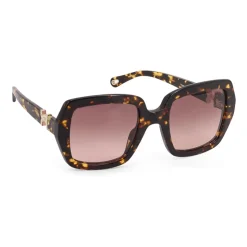 Lunettes de soleil à verres carrés avec détail métallique
