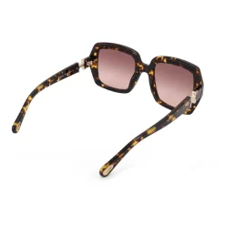 Lunettes de soleil à verres carrés avec détail métallique