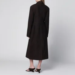 Manteau long en daim