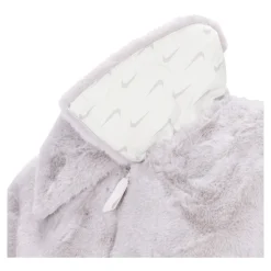 Manteau Long en Fausse Fourrure avec Fermeture Éclair